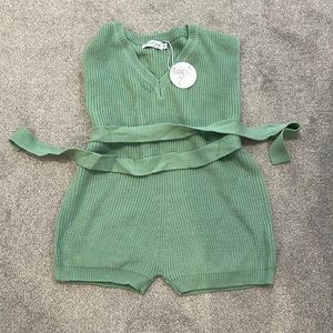 NEW WITH TAGS Petal & Pup sea foam romper